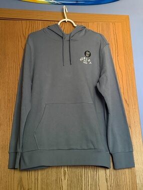 Hurley Slate Blue Pullover Hoodie with Kangaroo Pocket